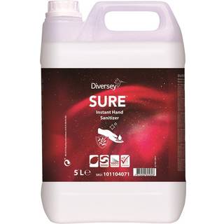 SURE Instant Handsanitizer, plantebaseret hånddesinfektion, 5 L