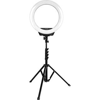 Dacota Platinum 16" ringlys med stativ, sort ➞ På lager - klar til levering og afhentning