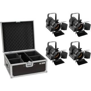 Eurolite Set 4x AKKU THA-20PC TRC Theater-Spot bk + Case TILBUD NU