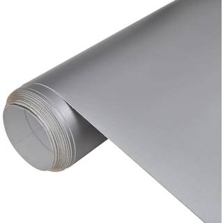 bilfolier 2 stk. 100x150 cm mat sølvfarvet