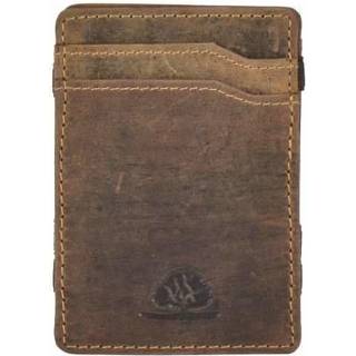 Geldbörse Leder 7x10cm Magic Wallet "Vintage" antikbraun 1608-25 | Greenburry.de