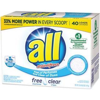 Alt pulvervaskeri Detergent gratis for f?lsom hud 52 ounces 40 belastninger