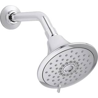 Kohler 22169-CP Forte Multifunktion Brushead V?gmontering 3 Sprayindstillinger 2.5 GPM Poleret krom