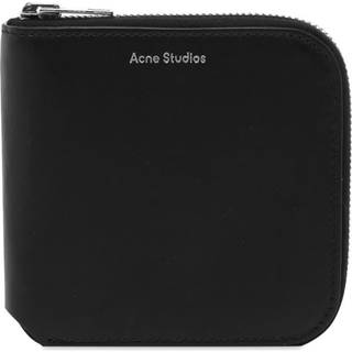 Acne Studios Zipped leather wallet - black - One Size