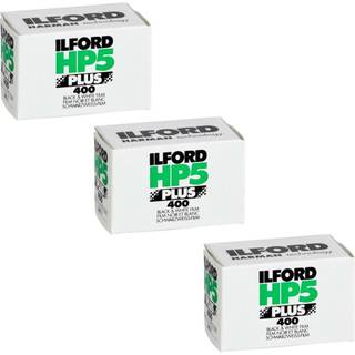 Ilford 1574577 HP5 plus sort / hvid printfilm 35 mm ISO 400 36 Eksponeringer (pakke med 3)