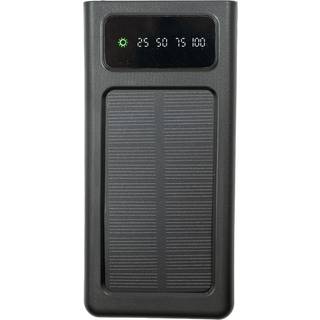 PowerBank - USB / USB-C / Lightning / Solcelle - 10.000 mAh - 5V-2.1A