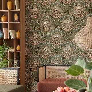 Flower Medallion - Dark Green