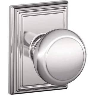 Schlage F10 och 625 Lägg till F10and625Add Addison Collection Andover Passage Knob Bright Chrome