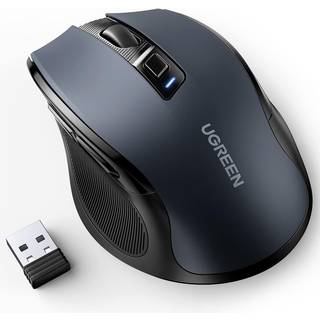 UGREEN Ergonomisk trådløs mus, 2.4G, 4000DPI - Sort