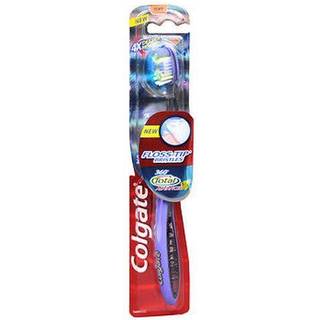 Colgate 360 ???otal Advanced Floss-Tip Bristle Toothburh Black and Blue Solar Drive Unisex-Avents