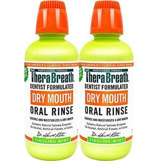 Therabreath tør mund mundtlig skylning af mynte tandlæge formuleret 16 fl oz (2-pack)