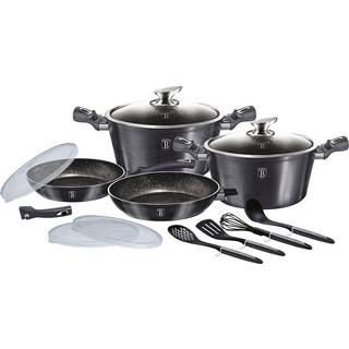 Berlinger Haus - Gryde & pandesæt i 13 dele - Alle typer komfur - Carbon Edition