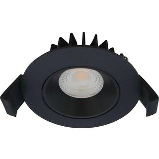 NORDTRONIC Velia Low Profile Downlight 5,5W 2700K mat sort rund