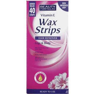 Hårfjerning Voksstrimler Beauty Formulas Cold Wax 40 stk.