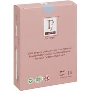 Plastfree 100% Organic Cotton Cardboard Applicator Super Tampons (14 stk)