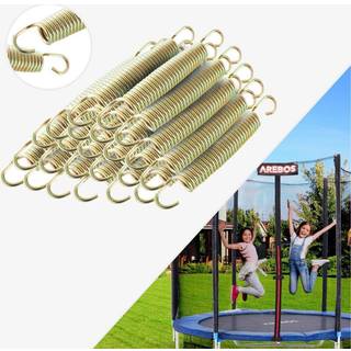 Arebos® fjedersæt til trampolin - Længde 215mm,Ø Bredde 25mm,Ø Tykkelse 3,2mm - Rustfrit stål