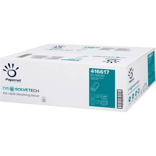Dissolvetech Håndklædeark 2-lags Z-fold 24x20,3cm 8cm hvid