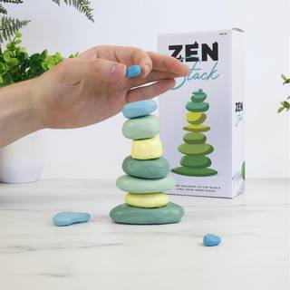Gift Republic Zen Stacking Stones Spil – 10 malede betonsten til balance, fokus og sjov for hele familien