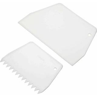 Sæt med 2 spartler til dekoration med glasur, plastik - fra Kitchen Cr