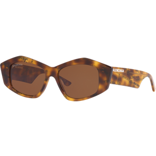 Balenciaga BB0106S 005 52 Solbriller Kvinder Tortoiseshell - Shiny Tortoise - 52mm