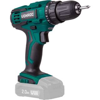 VONROC Bore-/skruemaskine 20V | Solo | Ekskl. akku og oplader