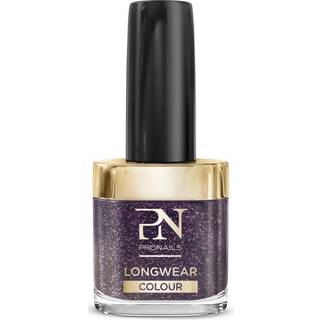 PRONAILS - LongWear Neglelak 176 - 10 ml - Seriously Missguided / Mørk Lilla Brun Glitter