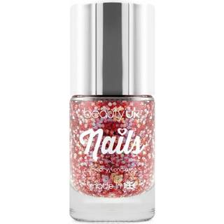 Beauty UK Glitter Nail Polish - Astral Stars Red