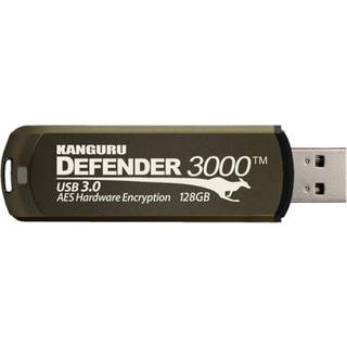 Kanguru Encrypted Defender 3000 16GB USB 3.2 Gen 1 Brun