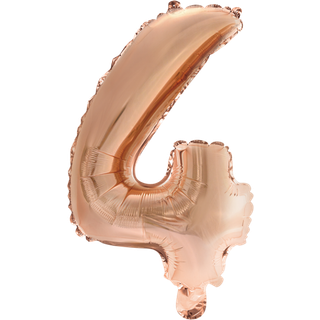 Tal Folieballon "4" - Rose Guld 41cm