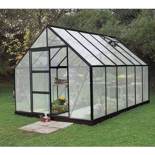 Halls Drivhus Universal 128 sort m/6 mm poly - F09712