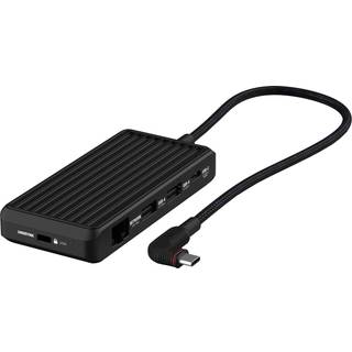 Unisynk 8-Port USB-C-hub (sort) - På lager i butik