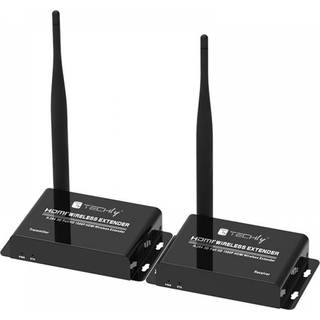Techly IDATA HDMI-WL55 AV forlænger AV sender & modtager Sort