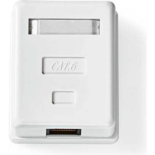 Nedis Netværksvægboks | På væggen | 1-Port port(s) | UTP CAT6 | Lige | Hun | Guldplateret | ABS | Hvid | Box