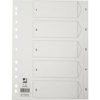 Q-connect register A4 1-5 hvid