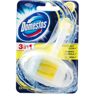 Domestos WC frisker Citrus Frisk 3-i-1 gul
