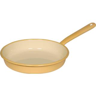 Riess Classic Pastell Omelettepfanne 22 cm goldgelb - Emaille - Gelb