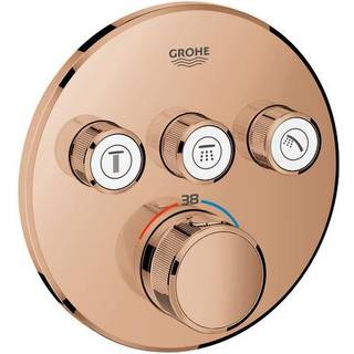 Grohe GRT SmartControl brus Forplade, Termostat med 3 ventiler, warm sunset