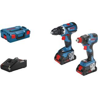 Bosch kombokit m/2 maskiner *U GSR/GDX 18 2x4,0Ah L-BOXX 0615990J9N m/akku og kuffert
