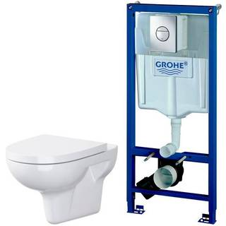 Grohe/fusion Rimless Indb.cisterne,hængeskål + Sæde 39109000. + 6825010. + 6825009.