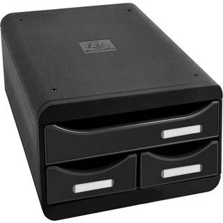 Exacompta Small-Box Skuffekabinet, sort/g. sort