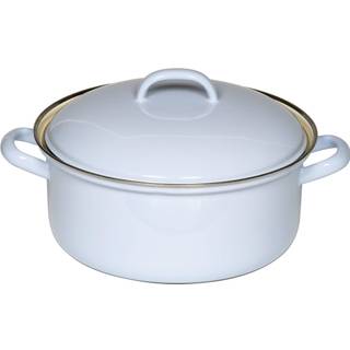 Riess Classic Pastell Kasserolle 18 cm / 1,5 L blau - Emaille - Blau