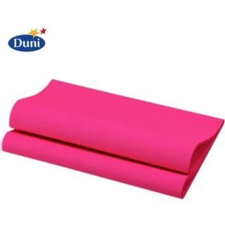 12 stk Fuchsia Dunisoft® Bio middagsservietter