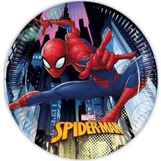 Spiderman paptallerkner, 19,5 cm