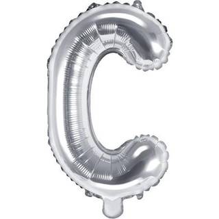 1 stk. Folieballon Bogstav C Sølv 35 cm – Perfekt til Festlig Dekoration