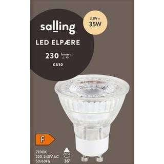 Salling LED spotpære 3,1W - varmt hvidt lys
