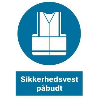 Sikkerhedsvest påbudt sikkerhedsskilt