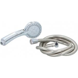 Brusehoved 8 cm 5 funktioner med 1,5 m metalslange