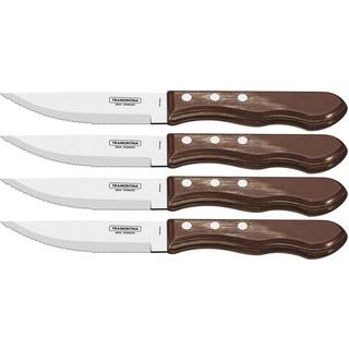 Jumbo XL Grillkniv / Steakkniv 4 dele Mørkebrun - Tramontina