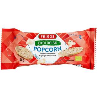 Friggs Majskiks snackpack popcorn, glutenfri, 25 g