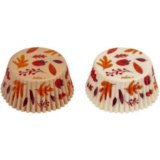 Muffinsforme Hvid/Brun Efterår, 36stk - Decora